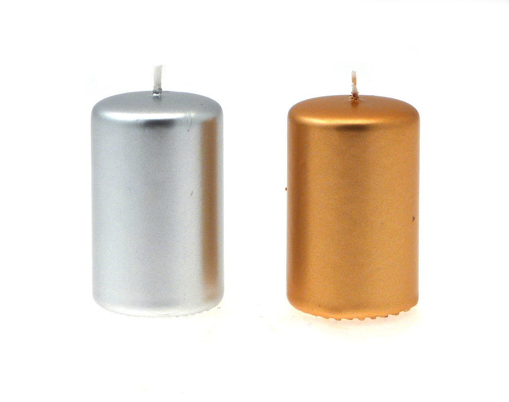 CANDELOTTO MOCCOLO ORO/ARGENTO 50X80 MM