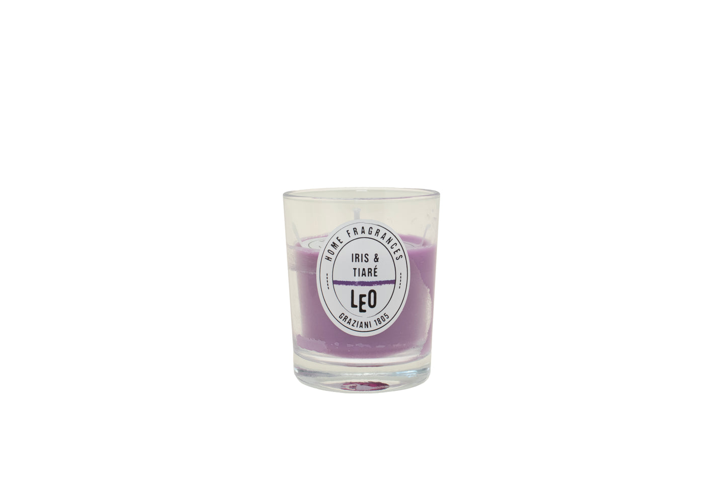 CANDELA COLORATA E PROFUMATA IN VETRO 55X75 MM