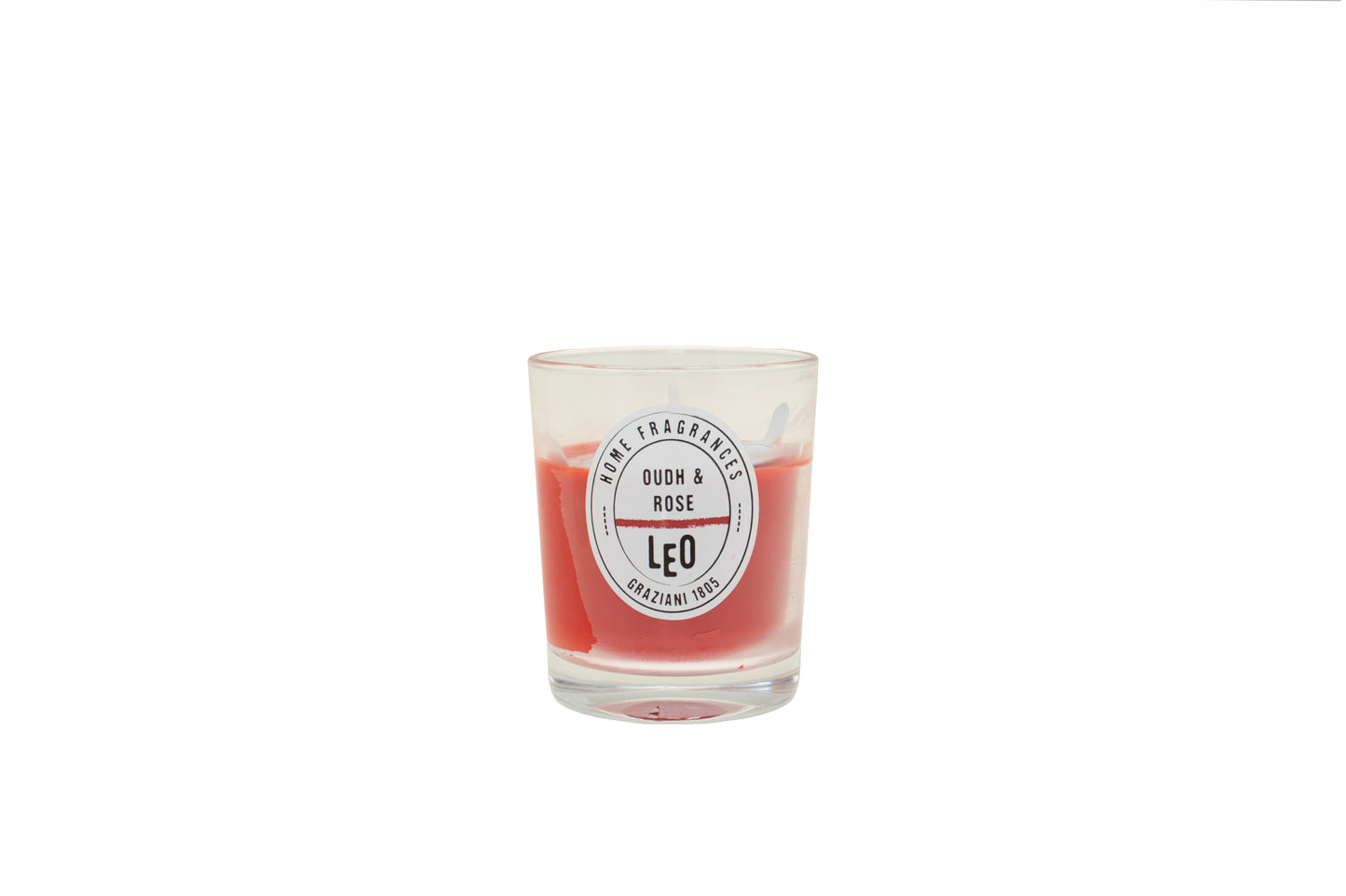 CANDELA COLORATA E PROFUMATA IN VETRO 55X75 MM