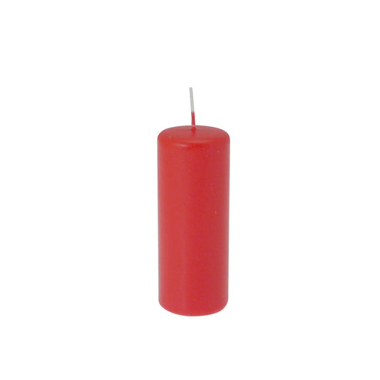 CANDELOTTO MOCCOLO AVORIO/ROSSO 50X130 MM