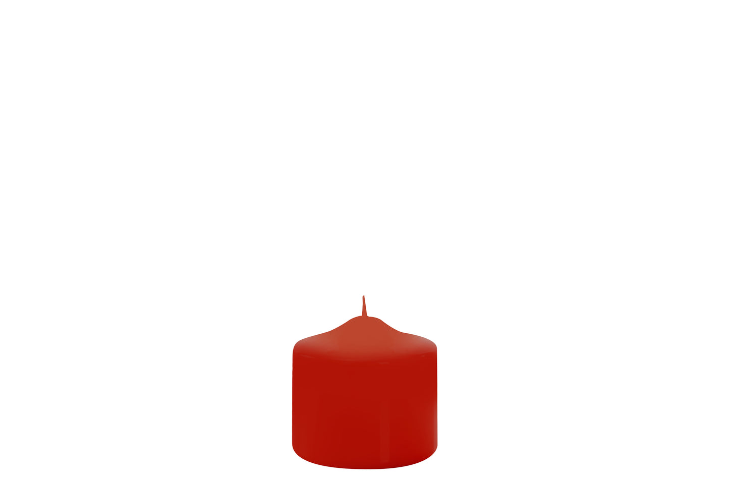 CANDELOTTO MOCCOLO AVORIO/ROSSO 80X80 MM