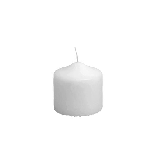 CANDELOTTO MOCCOLO BIANCO 80X80 MM