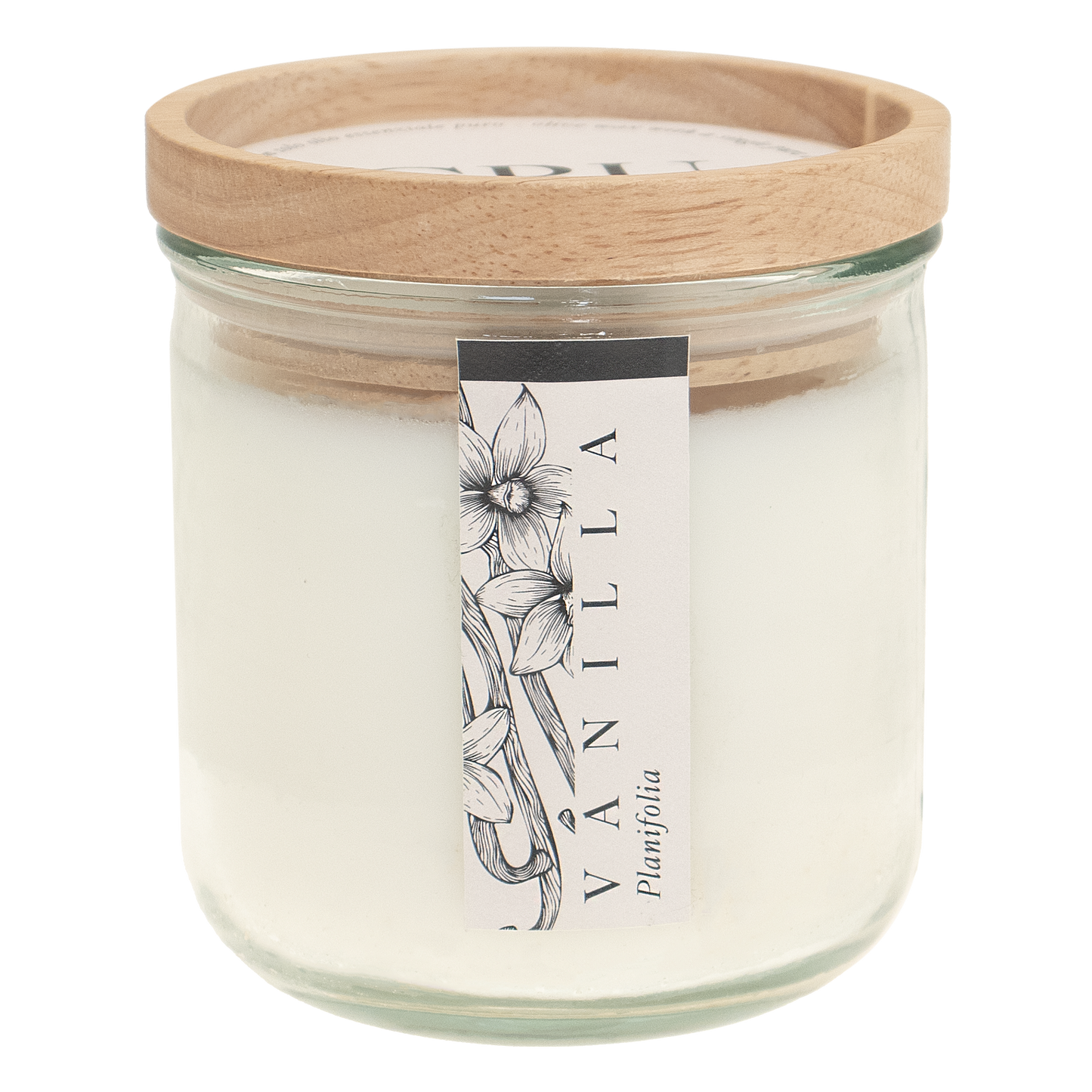 CRU: CANDELA CERA OLIVO 250g con un solo olio essenziale