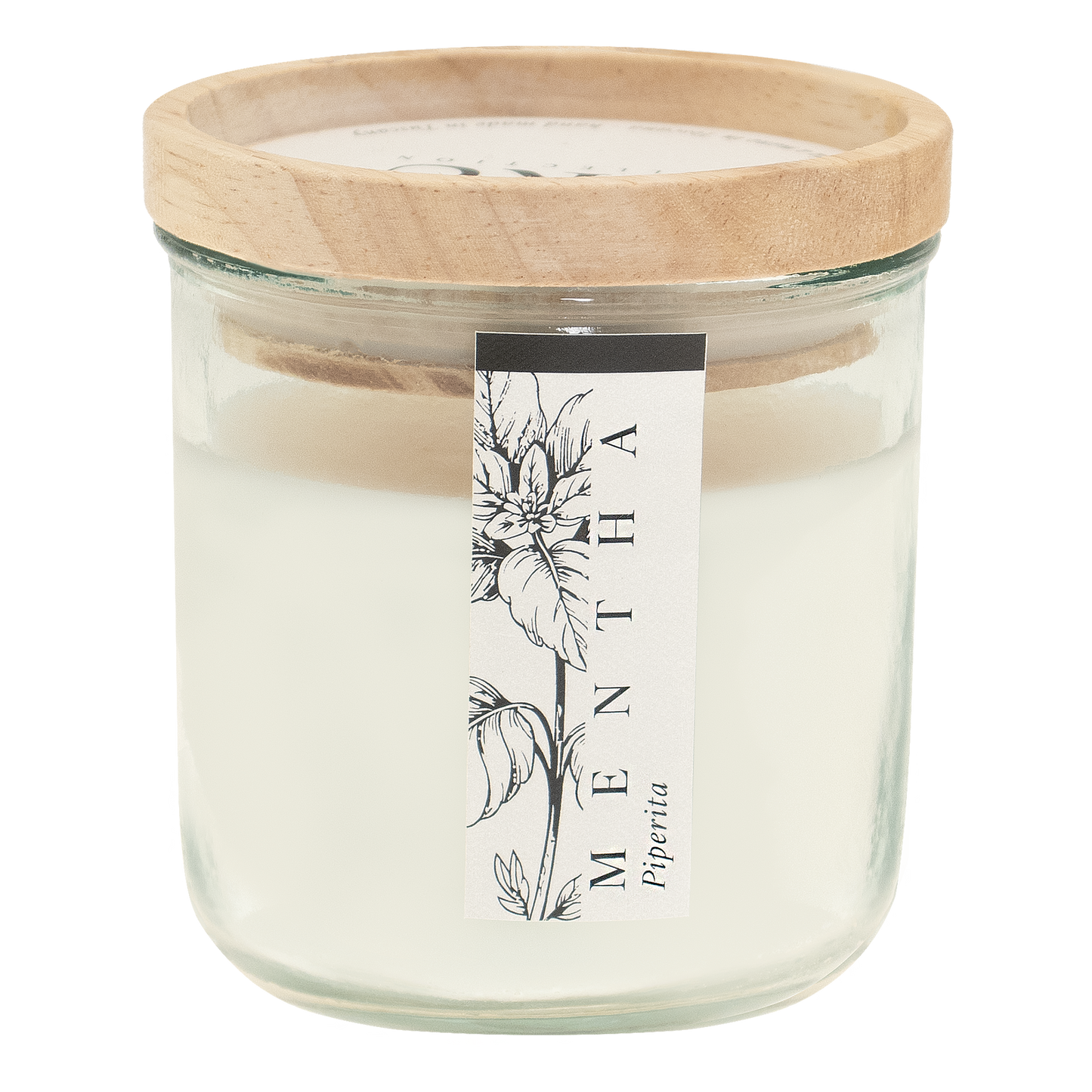 CRU: CANDELA CERA OLIVO 250g con un solo olio essenziale