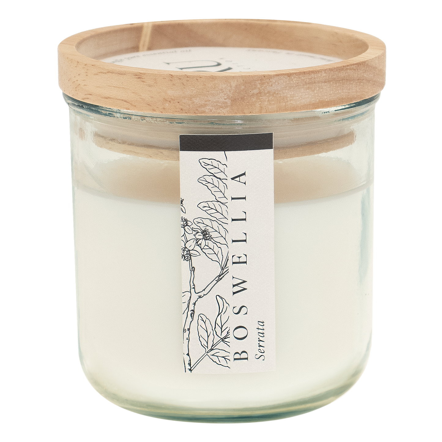 CRU: CANDELA CERA OLIVO 250g con un solo olio essenziale