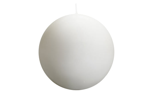CANDELA SFERA BIANCA DIAM. 150 MM
