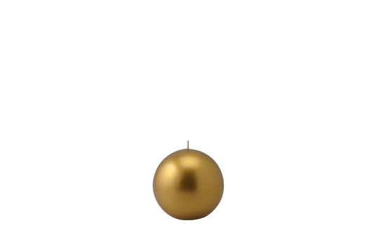 CANDELA SFERA ORO/ARGENTO DIAM. 50 MM