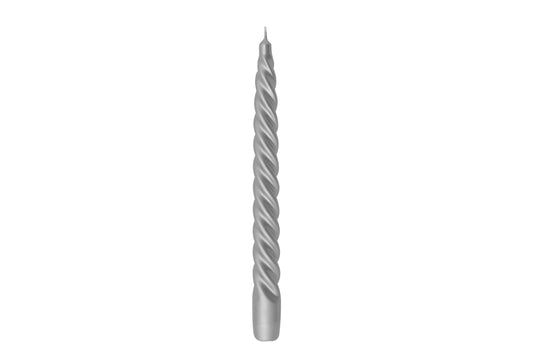 CANDELA TORTIGLIONE METALLO CERALACCA H. 250 MM