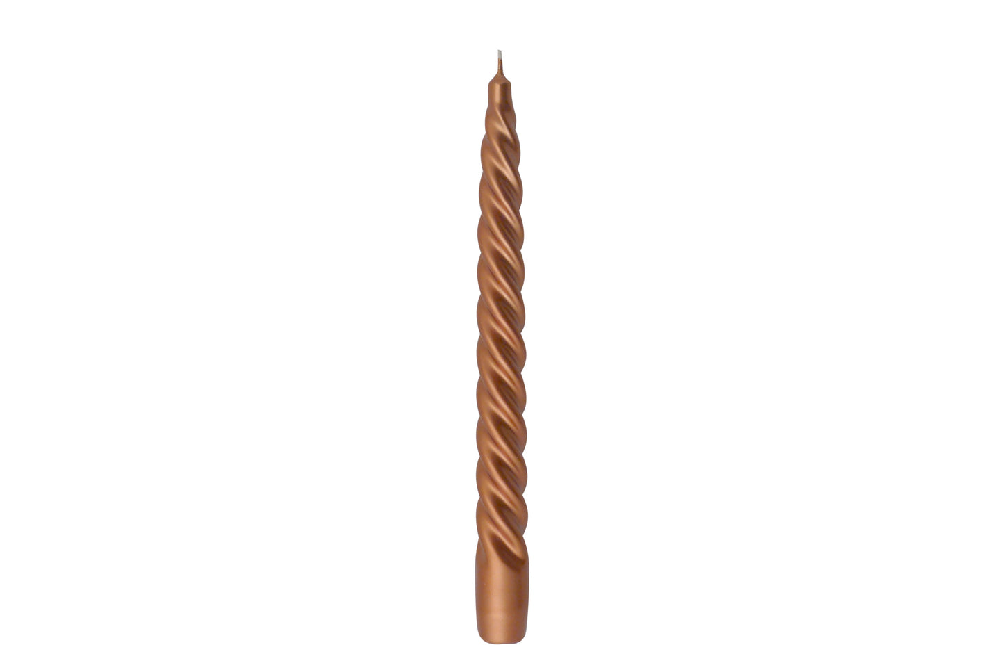 CANDELA TORTIGLIONE METALLO CERALACCA H. 250 MM