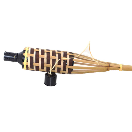 TORCIA BAMBU' LACCATO H. 120 CM CONTENITORE MAXI